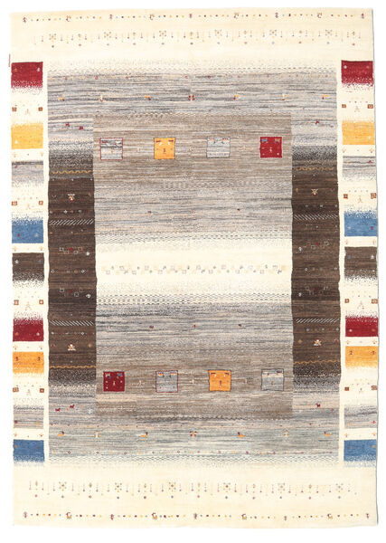 Gabbeh Loribaft Matto 170X245 Moderni Käsinsolmittu Beige/Vaaleanharmaa (Villa, Intia)