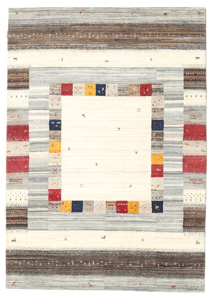 Gabbeh Loribaft Matto 165X235 Moderni Käsinsolmittu Beige/Vaaleanharmaa (Villa, Intia)