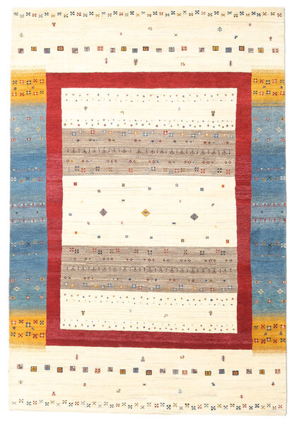 Gabbeh Loribaft Matto 162X240 Moderni Käsinsolmittu Beige/Vaaleanharmaa (Villa, Intia)