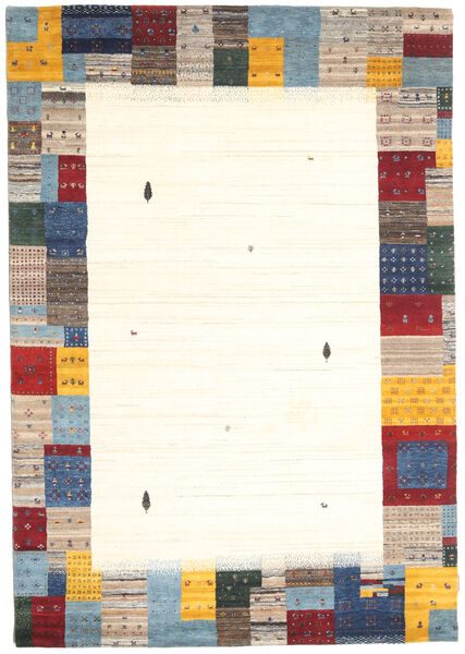 Gabbeh Loribaft Matto 167X241 Moderni Käsinsolmittu Beige/Vaaleanharmaa (Villa, Intia)