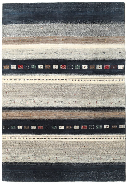 Gabbeh Loribaft Matto 166X242 Moderni Käsinsolmittu Vaaleanharmaa/Tummansininen (Villa, Intia)