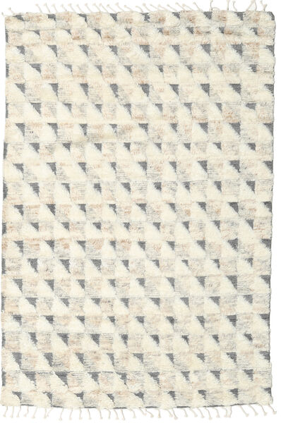 Barchi/Moroccan Berber - Indisk Tæppe 161X239 Ægte Moderne Håndknyttet Beige/Lysegrå (Uld, Indien)