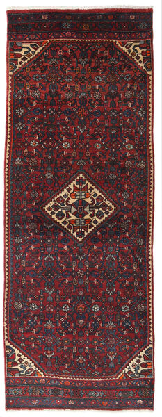 Hamadã Tapete 86X231 Oriental Feito A Mão Tapete Passadeira Vermelho Escuro/Castanho Escuro (Lã, Pérsia/Irão)