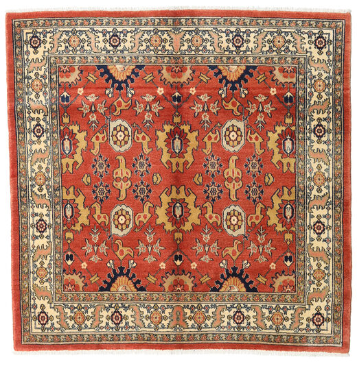 Gabbeh Kashkooli Tappeto 148X148 Moderno Fatto A Mano Quadrato Marrone Chiaro/Ruggine/Rosso (Lana, Persia/Iran)