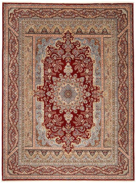Ilam Sherkat Farsh silk carpet TBH53