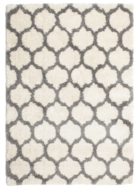 Berber Shaggy Illusia - Off White / Grey carpet CVD13329