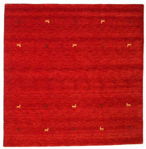 Gabbeh loom Two Lines - Rust_Red carpet CVD15013