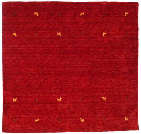 Gabbeh loom Two Lines - Dark Red carpet CVD15028