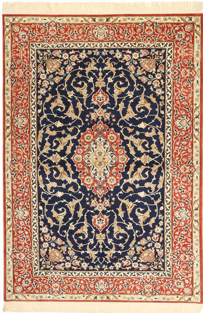 Isfahan silk warp carpet AHCA108