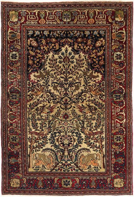 Isfahan Antique carpet ANTE4