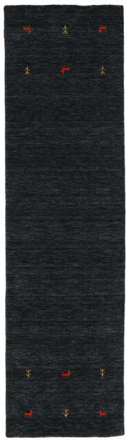 Gabbeh loom Two Lines - Black / Grey carpet CVD16755