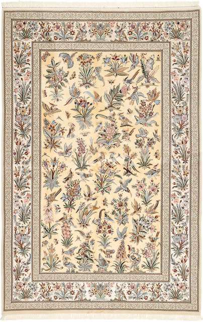 Isfahan silk warp carpet AXVZZZL333