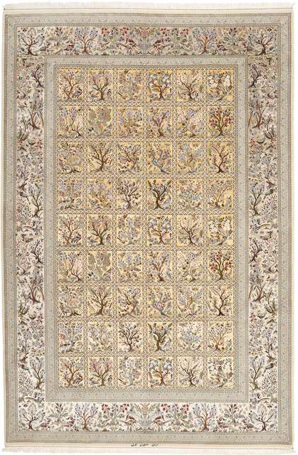 Isfahan silk warp carpet AXVZZZL328