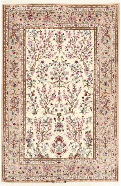 Isfahan silk warp carpet AXVZZZL325