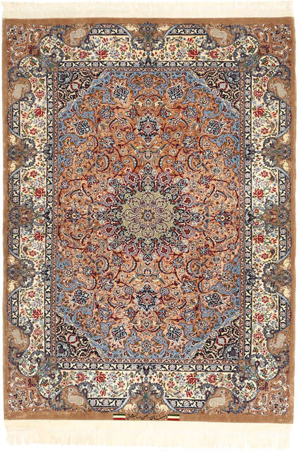 Isfahan silk warp Sighned : Dardashti carpet AXVZZZY8