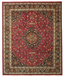 Mashad Patina Signed: Hamideh Rug 303X376 Authentic
 Oriental Handknotted Dark Red/Dark Brown Large (Wool, Persia/Iran)