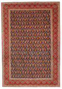 Najafabad Patina Tapete 252X370 Oriental Feito A Mão Vermelho Escuro/Castanho Claro Grande (Lã, Pérsia/Irão)