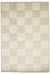 Pacific Line Square - White/Beige Rug 170X240 Authentic
 Modern Handknotted Dark Beige/Light Brown ( India)