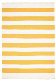Cotton Stripe - Orange Tapis 250X300 Moderne Tissé À La Main Beige/Jaune Grand (Coton, Inde)