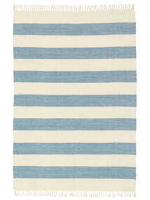 Cotton Stripe - Clair Bleu Tapis 160X230 Moderne Tissé À La Main Beige/Bleu Clair (Coton, Inde)