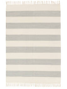 Cotton Stripe - Steel Grey Tapete 140X200 Moderno Tecidos À Mão Bege/Lilás (Algodão, Índia)