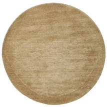 Handloom - Beige 러그 Ø 100 모던 원형 라이트 브라운 (울, 인도)