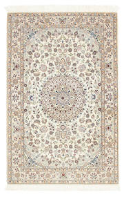 Nain 6La Tapete 100X156 Oriental Feito A Mão Bege/Castanho Claro (Lã/Seda, Pérsia/Irão)
