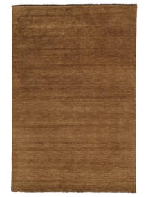 Handloom fringes - Brown rug CVD5219