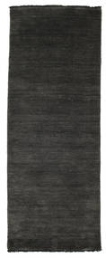 Handloom fringes - Black / Grey carpet CVD5490