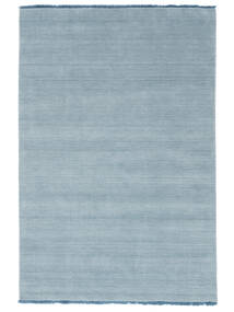 Handloom Fringes - 연한 파란색 러그 100X160 모던 라이트 블루 (울, 인도)