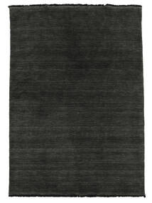 Handloom Fringes - Black/Grey Rug 120X180 Modern Black (Wool, India)