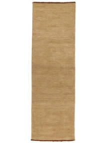 Handloom Fringes - Beige Rug 80X250 Modern Hallway Runner
 Light Brown (Wool, India)