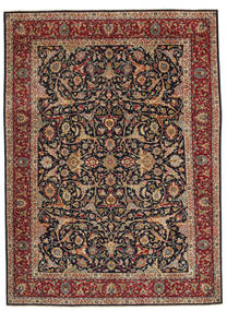 Hamadã Patina Tapete 248X335 Oriental Feito A Mão Castanho Claro/Verde Escuro (Lã, Pérsia/Irão)