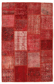 Patchwork Tappeto 120X183 Moderno Fatto A Mano Rosso Scuro/Ruggine/Rosso (Lana, Turchia)