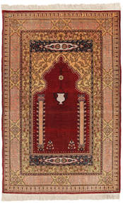 Herike Tu Dywan 82X130 Orientalny Tkany Ręcznie Jasnobrązowy/Brązowy (Jedwab, Turcja)