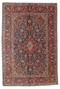 Keshan Matta 135X203 Äkta Orientalisk Handknuten Mörkblå/Ljusbrun (Ull, Persien/Iran)