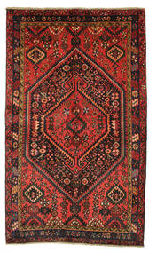 Hamadan Tapis 133X221 D'orient Fait Main Noir/Rouge Foncé (Laine, Perse/Iran)