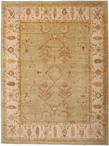 Usak Tapete 380X505 Oriental Feito A Mão Castanho Claro Grande (Lã, Turquia)