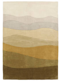 Feeling Handtufted - Brown Rug 140X200 Modern Olive Green/Dark Beige (Wool, India)