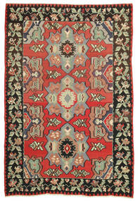 Kilim Semi-Antigo Tapete 220X322 Oriental Tecidos À Mão Cinza Escuro/Castanho Alaranjado (Lã, Slovenia)