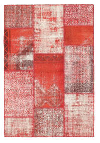 Patchwork Tappeto 120X177 Moderno Fatto A Mano Ruggine/Rosso/Rosso Scuro (Lana, Turchia)