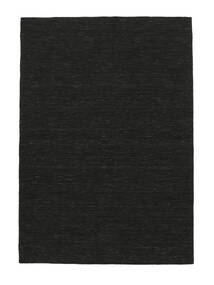 Kelim Loom - Svart Matta 250X350 Äkta Modern Handvävd Svart Stor (Ull, Indien)