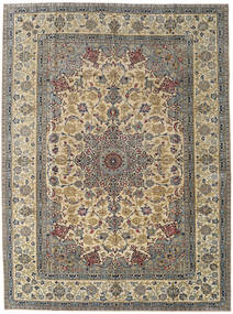 Najafabad Patina Tapete 283X380 Oriental Feito A Mão Verde Azeitona/Castanho Claro Grande (Lã, Pérsia/Irão)