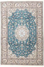Nain 9La Covor 203X304 Orientale Lucrat Manual Bej/Bej-Crem (Lână/Mătase, Persia/Iran)