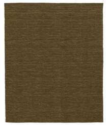 Kelim Loom - Oliivin Matto 250X300 Moderni Käsinkudottu Oliivinvihreä Isot (Villa, Intia)