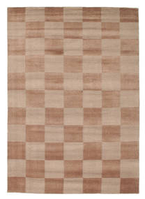 Handloom Sag 140X200 Autentični
 Moderni Ručno Uzlan Svjetlosmeđa (Vuna, Indija)