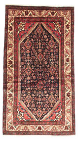 Hamadan Tappeto 106X196 Orientale Fatto A Mano Marrone/Rosso Scuro (Lana, Persia/Iran)