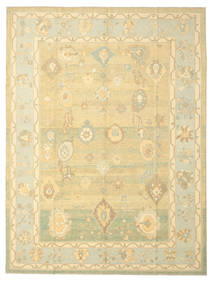 Usak Tapete 276X367 Oriental Feito A Mão Bege/Amarelo/Bege Escuro Grande (Lã, Turquia)