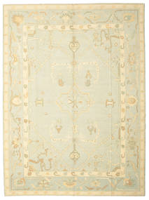 Usak Tapete 287X387 Oriental Feito A Mão Bege/Bege Escuro Grande (Lã, Turquia)