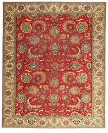 Tabriz Patina Rug 302X378 Authentic
 Oriental Handknotted Rust Red/Light Brown Large (Wool, Persia/Iran)